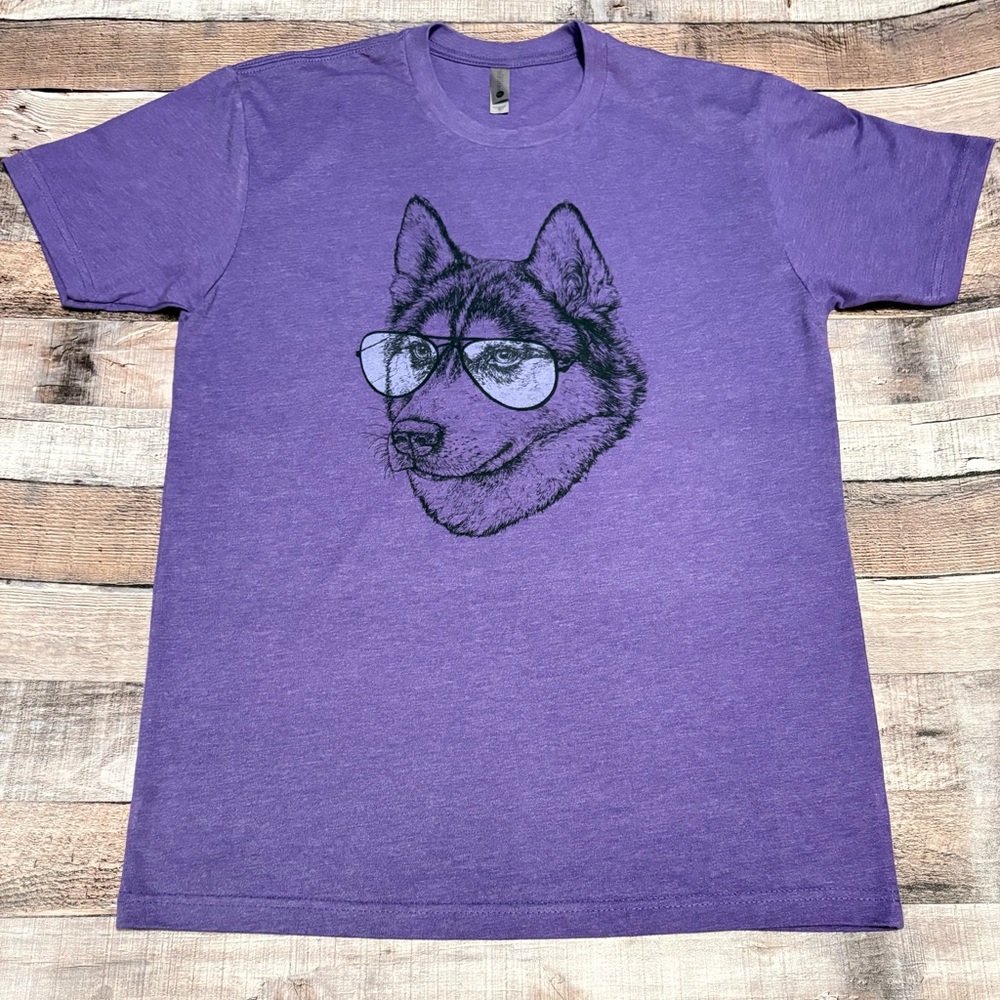 Purple Dog Graphic T-Shirt